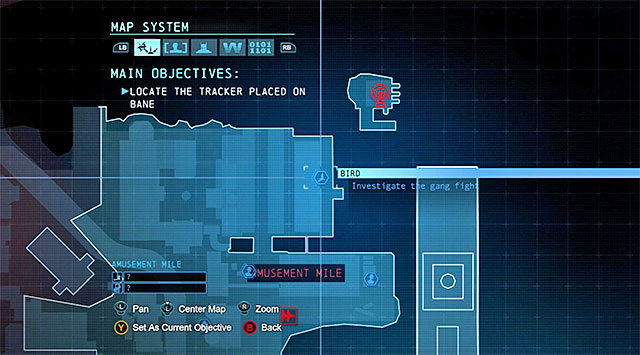 The location where the second gang fight is taking place - Bird | Most Wanted - Most Wanted - Batman: Arkham Origins Game Guide