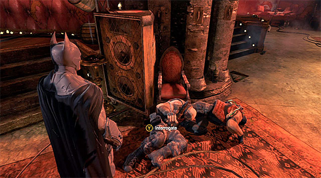 You need to interrogate the boss - Bird | Most Wanted - Most Wanted - Batman: Arkham Origins Game Guide