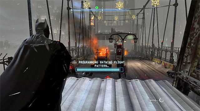 You need to reach the region of the bridge - Apprehend Firefly at Pioneers Bridge | Main storyline - Main storyline - Batman: Arkham Origins Game Guide