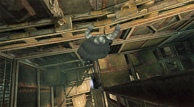 You need to grab onto the interactive ledge - Locate Fireflys bombs | Main storyline - Main storyline - Batman: Arkham Origins Game Guide