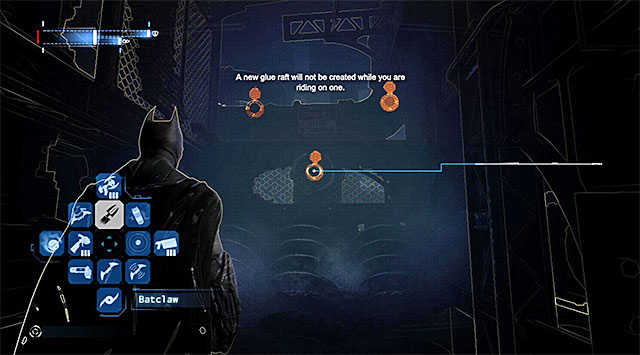 Aim the glue grenades at two other pipes (they are located on the right) - Gain access to Blackgate Prison via the sewers | Main storyline - Main storyline - Batman: Arkham Origins Game Guide