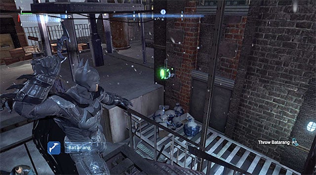 All of the relays should be destroyed with batarangs - Network Relays | Casefile Reports - Casefile Reports - Batman: Arkham Origins Game Guide