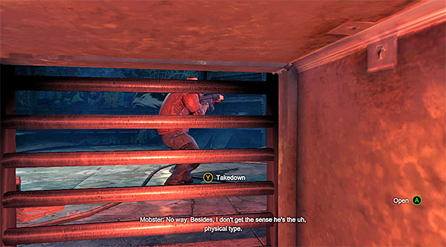 Wait for the gangster to turn away and attack him by surprise - Deactivate the jamming signal | Main storyline - Main storyline - Batman: Arkham Origins Game Guide