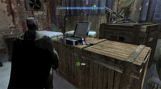 The radio that you are looking for is in the spot shown in the above screenshot - Collect second SIM Card to triangulate Penguins position | Main storyline - Main storyline - Batman: Arkham Origins Game Guide