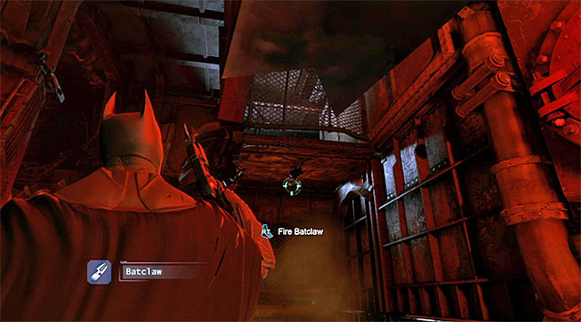 Target at the catch under the balcony - Track down the Penguin | Main storyline - Main storyline - Batman: Arkham Origins Game Guide
