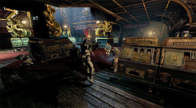 Do not allow the enemies to hit you too often - Gain access to Penguins office - Upper Deck | Main storyline - Main storyline - Batman: Arkham Origins Game Guide