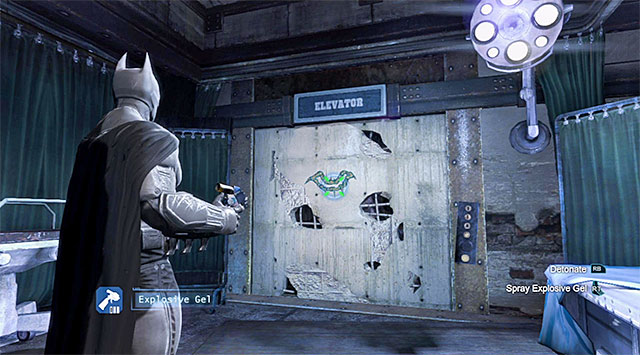 After you are done fighting, go towards the Western passage and reach the Infirmary - Acquire the disruptor at the evidence locker | Main storyline - Main storyline - Batman: Arkham Origins Game Guide