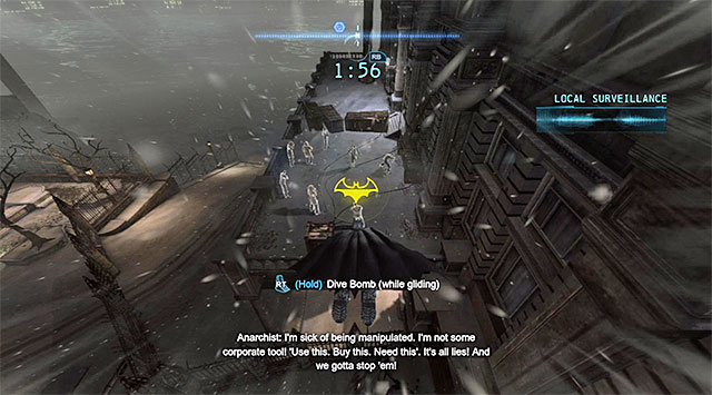 You will be allotted 3 minutes and 50 seconds to disarm this bomb and it is located in [The Amusement Mile district, i - Anarky | Most Wanted - Most Wanted - Batman: Arkham Origins Game Guide