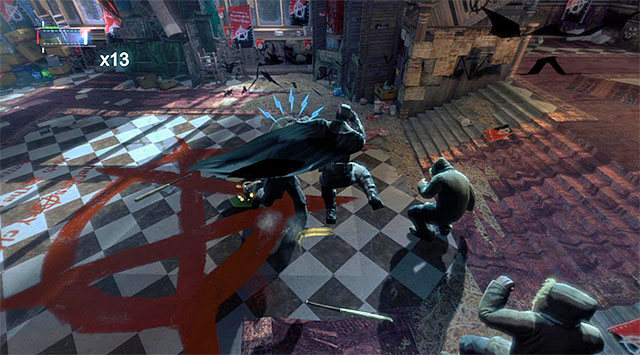 The first phase of the battle is quite easy - Anarky | Most Wanted - Most Wanted - Batman: Arkham Origins Game Guide