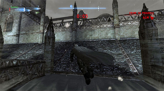 Use the hook to reach the roofs main part - The best hidden datapacks - Extortion File 1 (Park Row) | Enigma Datapacks - Enigma Datapacks - Batman: Arkham Origins Game Guide