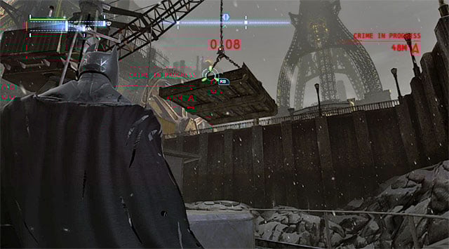 Use the hook to reach the hanging platform quickly - The best hidden datapacks - Extortion File 10 (Industrial District) | Enigma Datapacks - Enigma Datapacks - Batman: Arkham Origins Game Guide