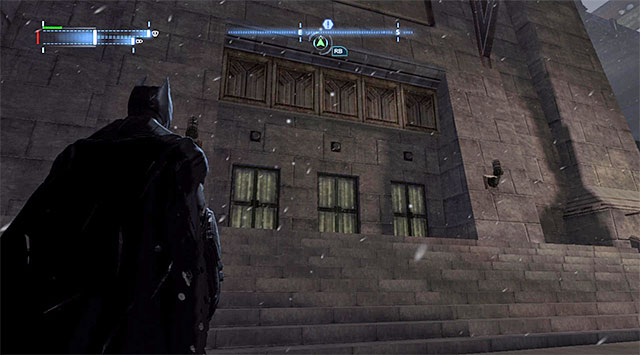 The box with the collectible is attached to the wall next to a small external balcony - The best hidden datapacks - Extortion File 11 (Gotham Pioneers Bridge) | Enigma Datapacks - Enigma Datapacks - Batman: Arkham Origins Game Guide