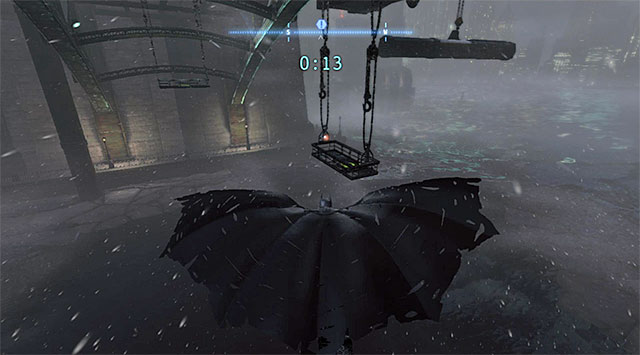 Finally, glide towards the balcony located to the South-West of your current position (the screenshot) - The best hidden datapacks - Extortion File 11 (Gotham Pioneers Bridge) | Enigma Datapacks - Enigma Datapacks - Batman: Arkham Origins Game Guide