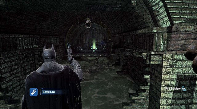 Regardless of the path that you have chosen, you will reach a flooded part of the sewers, which means the necessity to use the glue grenade to make a floating platform - The best hidden datapacks - Extortion File 20 (Burnley) | Enigma Datapacks - Enigma Datapacks - Batman: Arkham Origins Game Guide