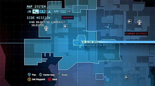 To star this task, you need to reach the Coventry district (the above screenshot), to the Lacey Towers - Dark Knight System | Challenges - Challenges - Batman: Arkham Origins Game Guide