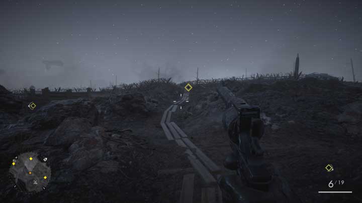 In the trenches you can shoot the enemies with a revolver or a picked up rifle - they are split and fighting them isnt that hard - Friends in High Places | Walkthrough - Walkthrough - Battlefield 1 Game Guide