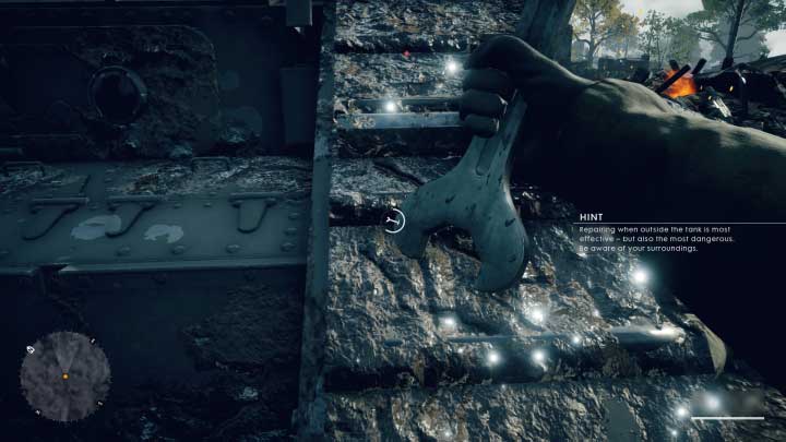 In the bottom right corner you can check how much your tank is damaged - Through Mud and Bloods | Walkthrough - Walkthrough - Battlefield 1 Game Guide
