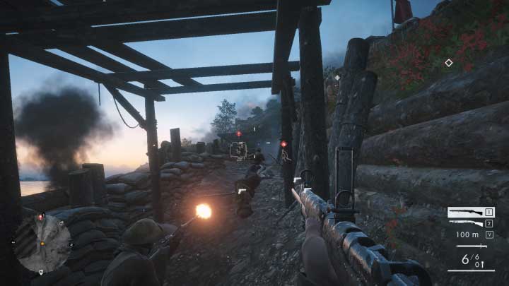 If you arent able to hit the enemy behind the cover, throw a grenade at him - The Runner | Walkthrough - Walkthrough - Battlefield 1 Game Guide