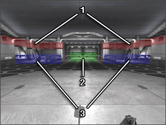 1 - gallery placed right below the airship's ceiling, great location for units equipped with weapons on medium and long distance - Fighting inside the Titan - Additional notes - Battlefield 2142 - Game Guide and Walkthrough