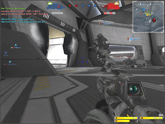 The attacking team should use grenades to get rid of the opponents inside the core reactor room - Fighting inside the Titan - Additional notes - Battlefield 2142 - Game Guide and Walkthrough