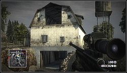 The second one is in the barn You reach after destroying the second antenna box and shooting down the helicopter - Crossing Over - Gold crates - Battlefield: Bad Company - Game Guide and Walkthrough