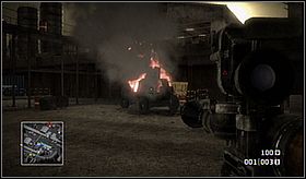 In the next part of the compound, You'll meet some snipers and soldiers with assault rifles - Crossing Over II - Campaign - Battlefield: Bad Company - Game Guide and Walkthrough