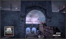 Hint: if You get on the top of the tower Your buddies were kept inside, You'll reach the highest point in the whole game (On Top of The World achievement) - Crash and Grab II - Campaign - Battlefield: Bad Company - Game Guide and Walkthrough