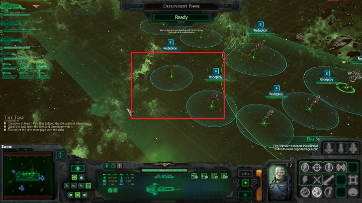 The important element here is the presence of the bait ships in your fleet - Chapter IV - 12th Black Crusade - Campaign - Battlefleet Gothic: Armada - Game Guide and Walkthrough