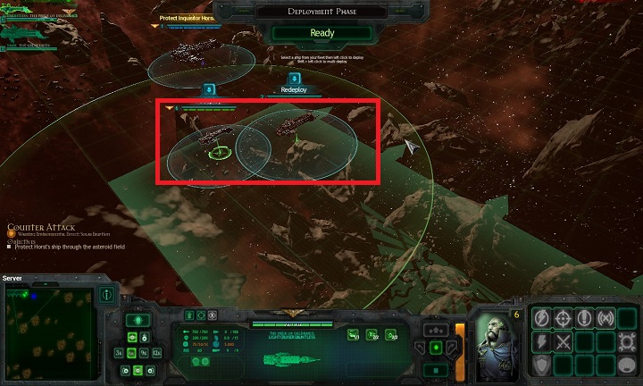 Deploy your forces as close to Horsts ship as possible and try to keep within shot distance - Chapter II - The Eye of Night - Campaign - Battlefleet Gothic: Armada - Game Guide and Walkthrough