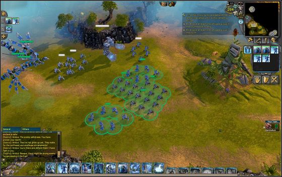 Wait for AI controlled supporting troops at the crossroads (the clock next to the mission objectives shows you the remaining time) - Example scenarios - Siege of Hope - part 1 - Example scenarios - BattleForge - Game Guide and Walkthrough