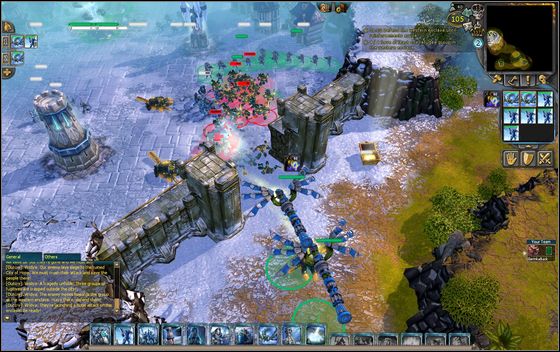 After entering the camp, put up four Power Wells and get ready to defend - Example scenarios - Siege of Hope - part 1 - Example scenarios - BattleForge - Game Guide and Walkthrough