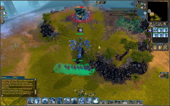 When you reach the crossroads, take a path to the north-west, in the direction of a camp in need of help - Example scenarios - Siege of Hope - part 1 - Example scenarios - BattleForge - Game Guide and Walkthrough