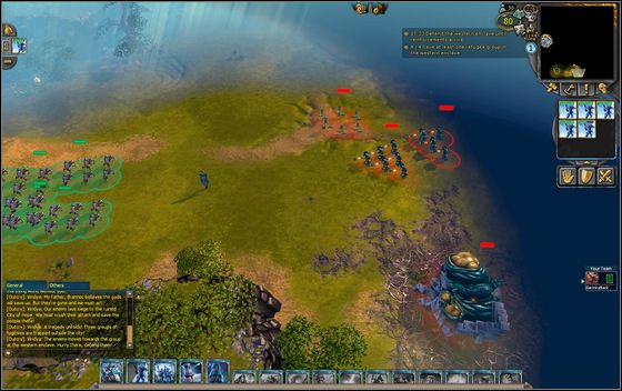 Shoot them as fast as possible, also try to destroy two Twilight Infestation structures that spawn enemies - Example scenarios - Siege of Hope - part 1 - Example scenarios - BattleForge - Game Guide and Walkthrough