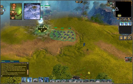 You start with two Power Wells - Example scenarios - Siege of Hope - part 1 - Example scenarios - BattleForge - Game Guide and Walkthrough