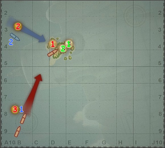 It seems that two objectives in this mission (primary - to eliminate the enemy reinforcements (3) and hidden - to finish the mission before reinforcements arrive (1)) mutually exclusive each other, you can accomplish only one of them :-) - Raid on Balikpapan - Singleplayer Campaign - Battlestations: Midway - Game Guide and Walkthrough