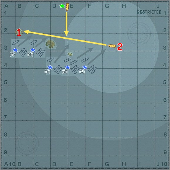 Your main goal in this scenario is to reach the evac point to escape the area (1) - Strike on the Monster - Ship Challenges - Battlestations: Midway - Game Guide and Walkthrough