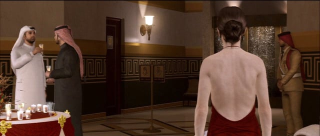 The toilets are to the right of the room - The Embassy | Beyond Walkthrough - Walkthrough - Beyond Two Souls Guide