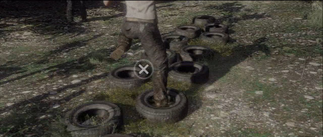 The icon blinking on the screen means that you need to start tapping it quickly - Welcome to the CIA | Beyond Walkthrough - Walkthrough - Beyond Two Souls Guide