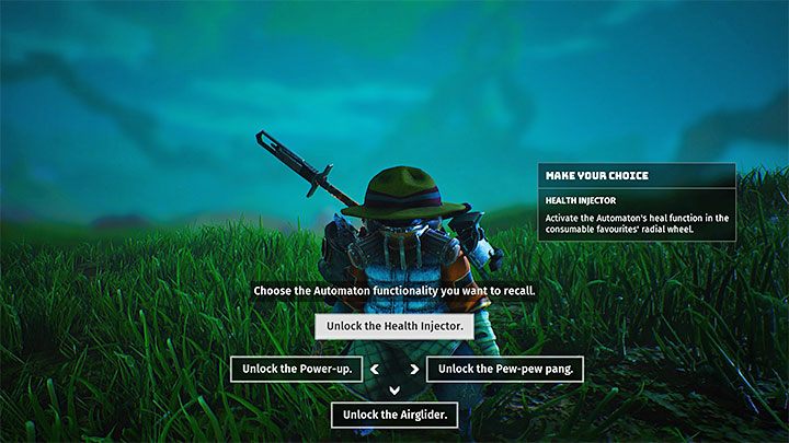 Later in the campaign, you will be able to unlock new features for the Automaton, the mechanical pet that follows the protagonist - Biomutant: Healing - how to restore health? - Character & equipment - Biomutant Guide
