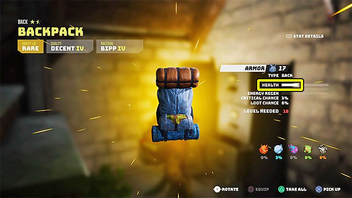 You can also temporarily increase your health bar by equipping your character with the appropriate gear - Biomutant: Healing - how to restore health? - Character & equipment - Biomutant Guide