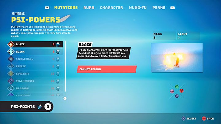 You can spend the Psi Points you acquired to unlock special abilities known as Psi-Powers - Biomutant: Bio Points, Psi Points - how to get them? - Character & equipment - Biomutant Guide