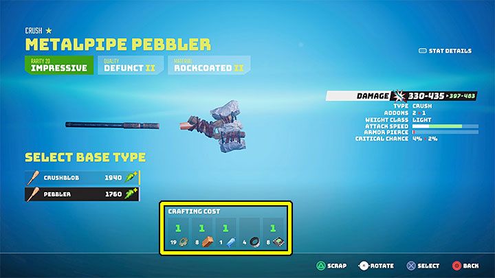 When creating an item, information about the cost is displayed at the bottom of the screen, for example, what resources you have to spend - Biomutant: Resources - how to get? - Character & equipment - Biomutant Guide