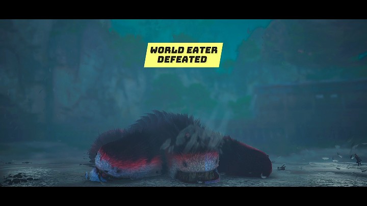 When the Porky Puff's health drops to zero, the creature will drop dead and the fight with the second boss in Biomutant will be over - Biomutant: Porky Puff - how to beat? Boss fight - Bosses - Biomutant Guide