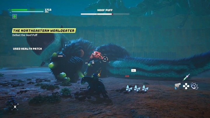 When you knock Hoof Puff down, you will have a few seconds to deal as much damage as possible - Biomutant: The Northeastern Worldeater - walkthrough - Main quests - Biomutant Guide