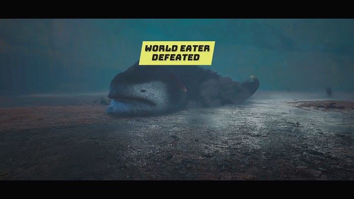 When Hoof Puff's health drops to zero, he will drop dead and the fight with the third boss in Biomutant will be over - Biomutant: The Northeastern Worldeater - walkthrough - Main quests - Biomutant Guide