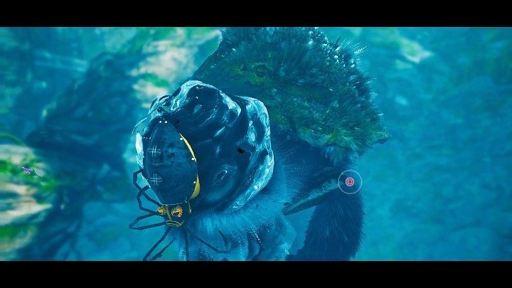 When a button (Square on PS4/PS5) appears next to your opponent's head, you'll be able to cling to their mouth and drain a good chunk of his health - Biomutant: The Northwestern Worldeater - walkthrough - Main quests - Biomutant Guide