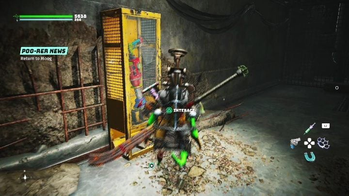 The entrance to the vault is in a small descent in the middle of an empty plaza - Biomutant: Old World Vaults - walkthrough - Exploration - Biomutant Guide