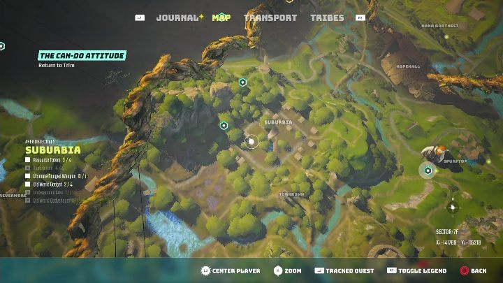 Location: Suburbia - Biomutant: The Raylighter Rendezvous - walkthrough - NPC quests - Biomutant Guide