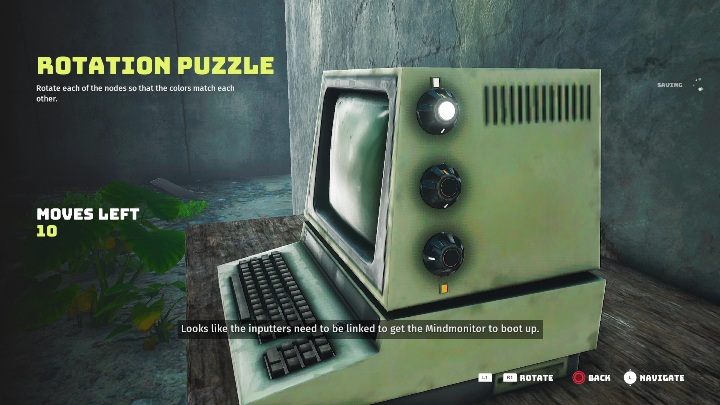 The Mindmonitor is in a small bunker, on one of the wooden tables - Biomutant: Mapping out the Mindmonitor - walkthrough - NPC quests - Biomutant Guide