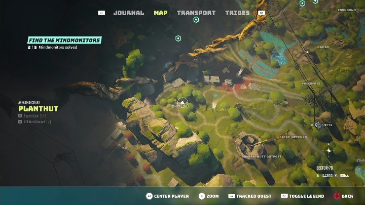 Location: Planthut - Biomutant: Mapping out the Mindmonitor - walkthrough - NPC quests - Biomutant Guide